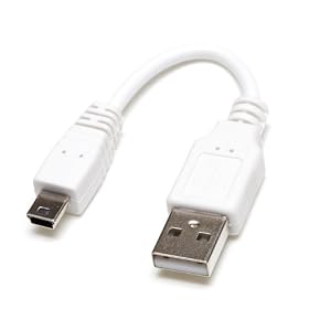 Groovy �V���[�g�^�C�v��USB�P�[�u�� �z���C�g GM-UH005W