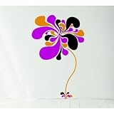  Domestic ich&kar Tapetensticker pop flower violet