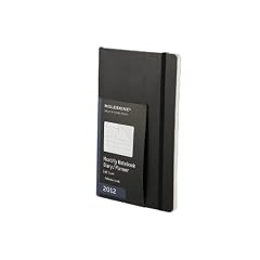 Moleskine 2012 12 Month Monthly Notebook Planner Black Soft Cover Large (Moleskine Legendary Notebooks (Calendars))