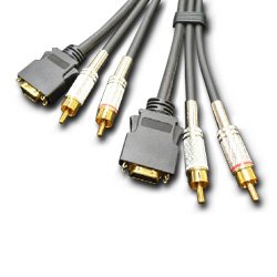 【クリックで詳細表示】フジパーツ D端子音声付ケーブル 1D/2ピン-1D/2ピン 5m FVC-DV750