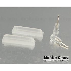 �yMobile Gearz�zApple iPhone4 white �C���z���W���b�N�L���b�v���h�b�N�R�l�N�^�[�J�o�[ �i2�Z�b�g���j�@�N���A(������)