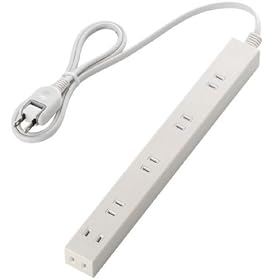 ELECOM AC�A�_�v�^��������^�b�v ���K�[�h 6�� 1m �z���C�g T-SLK-2610WH
