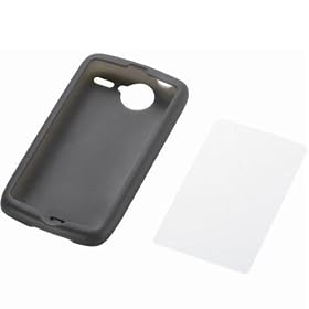ELECOM HTC Desire SoftBank X06HT�p�V���R���P�[�X �t���ی�t�B�����t�� �u���b�N MPH-D10SCBK