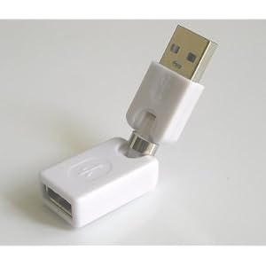 【クリックで詳細表示】USB方向転換アダプタ 2個セット CW-125WH＿2P