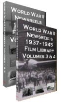  World War II Newsreels Film Library 4 DVD Set - 74 Universal Newsreels Documenting Actual Events of WWII