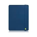 Simplism iPad 2 フリップ シリコンケース 折りたたみスタンド付属 ネイビー TR-FSCSIPD2-NV