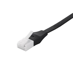 【クリックで詳細表示】iBUFFALO ツメの折れないLANケーブル カテゴリ6 ストレート フラットタイプ ブラック BSLS6FU30BK