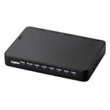 Logitec IEEE802.11n/g/b���� 300Mbps �����u���[�h�o���h���[�^ 4�|�[�gHUB�t �����^(�u���b�N) LAN-W300N/PR5BA [�t���X�g���[�V�����t���[�p�b�P�[�W(FFP)]