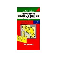 Slovenia, Croatia, Yugoslavia, Bosnia Road Map (Europa)