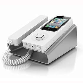 iPhone���Œ�d�b�ɕϐg�IiPhone�p�d�b�@�X�s�[�J�[�[�d��KEE�uDesk Phone Dock �f�X�N�t�H���h�b�N�v002544