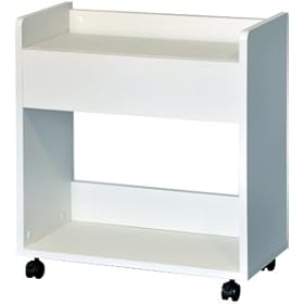 【クリックで詳細表示】Garage 配線ボックスワゴン YY-063WB 白