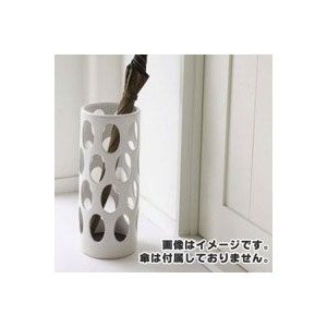 【クリックで詳細表示】山崎実業 陶器かさたて アーバン ホワイト 06092