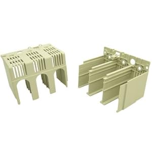 【クリックで詳細表示】漏電・ノーフューズ遮断器用 端子カバー 白色 TCL-1SW3W