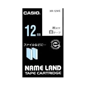 CASIO  �J�V�I �l�[�������h�e�[�v XR-12WE 12mm ���x�����C�^�[�p�J�Z�b�g