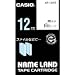 CASIO  �J�V�I �l�[�������h�e�[�v XR-12WE 12mm ���x�����C�^�[�p�J�Z�b�g
