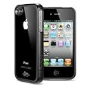 [iPhone 4S 対応]SGP アイフォン 4 / 4S ケース Linear クリスタル シリーズ 【 スムース・ブラック 】液晶保護シートセット for Apple iPhone 4 / 4S