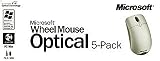 �}�C�N���\�t�g �I�v�e�B�J�� �}�E�X Wheel Mouse Optical �z���C�g 5�p�b�N D66-00036