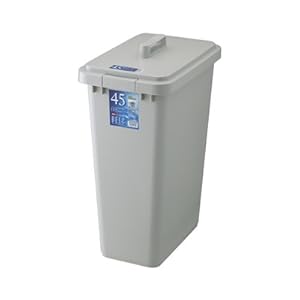 【クリックで詳細表示】ベルク 角型ペール45S グリップタイプ【本体・蓋セット品】： ホーム＆キッチン