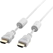 ELECOM HDMI�P�[�u�� �X����&�t�F���C�g�R�A�t 1.0m �z���C�g (PS3�Ή�) DH-HD13AT10WH