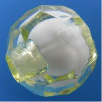 【クリックで詳細表示】フローズンビーズ＜黄＞8mm