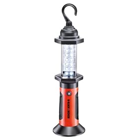 BLACK&DECKER �y���FLED14���Ŗ��邭180�x�Ǝ�LED���C�g�o�[180 �I�����W/�u���b�N BDLB14-XJ