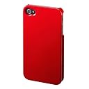 SANWA SUPPLY ハードケース(iPhone4S用) レッド PDA-IPH43R