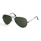 Ray-Ban RB3025 Aviator Sunglasses,Black Frame/G-15 XLT Lens,58 mm