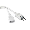 iBUFFALO �d�������P�[�u�� �g���b�L���O�h�~�v���O 2m �z���C�g BSTAE20WH
