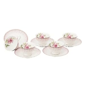 【クリックで詳細表示】ナルミ ボーンチャイナ クイーンズ・メモリー 5客 碗皿セット 95210-21461P 95210-21461P