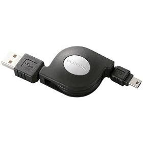 ELECOM ������莮USB1.1�P�[�u�� USB(A)�I�X-USB(miniB)�I�X 1.5m USB-RLM515
