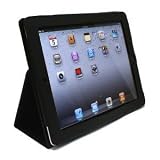 Axstyle ���i�� �X�������U�[�P�[�X High Quality Slim leather case for iPad4/iPad3 �t���b�v�X�^���h �u���b�N Amazon���� �I���W�i�����f��Axstyle�ɂ��