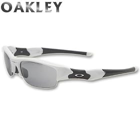 OAKLEY(�I�[�N���[)FLAK JACKET�i�t���b�N�W���P�b�g�j Polished White/Slate Iridium 03-882J