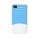 POPなカラーとウェーブデザインが新しい iFrogz iPhone 4 4S 用 ケース 新発売 PULSE  ブルー/ホワイト色 IP4UNPLS-BLU/WHT Designed in USA