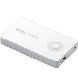 ELECOM ���o�C���o�b�e���[ ���`�E���C�I���d�r 4700mAh �X�}�[�g�t�H���p �z���C�g DE-U01L-4710WH