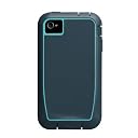 Case-mate iPhone 4/4S用 ハイブリッドフルカバーケース Phantom ネイビー/アクア CM019271