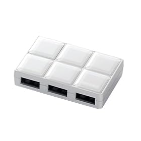 iBUFFALO USB2.0Hub �Z���t&�o�X�p���[ 4�|�[�g �R���p�N�g�L�[�f�U�C�� �z���C�g BHB4U2A11WH
