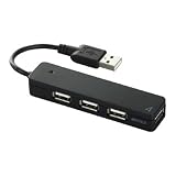 iBUFFALO �yPS3����m�F�ρzUSB2.0Hub �o�X�p���[ 4�|�[�g �u���b�N BSH4U06BK�o�b�t�@���[�ɂ��