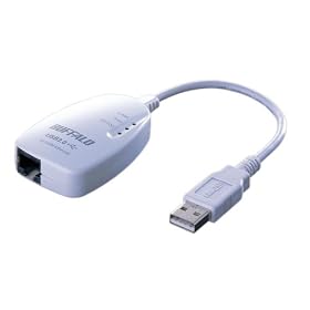 BUFFALO USB2.0�p LAN�A�_�v�^�iWii&MacBookAir�Ή��j LUA2-U2-ATX