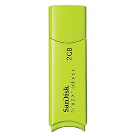 SanDisk USB�t���b�V���h���C�u cruzer colors+ 2GB Green ReadyBoost�Ή� SDCZ23-002G-J65G
