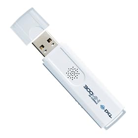 PLANEX 11n/g/b�Ή� ����300Mbps ����LAN USB�A�_�v�^ GW-US300MiniS
