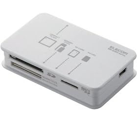ELECOM ���������[�_���C�^ SD+MS+CF�Ή� �z���C�g MR-A39HWH