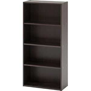 【クリックで詳細表示】不二貿易(FUJIBOEKI)BDラック(BOOK＆DVD) HP9418BR/文庫本ラック(ブラウン)81398