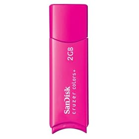 SanDisk USB�t���b�V���h���C�u cruzer colors+ 2GB Pink ReadyBoost�Ή� SDCZ23-002G-J65P