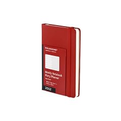 Moleskine 2012 12 Month Weekly Notebook Planner Red Hard Cover Pocket (Moleskine Legendary Notebooks (Calendars))