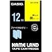 CASIO  �J�V�I �l�[�������h�e�[�v 12mm XR-12YW ���x�����C�^�[�p�J�Z�b�g