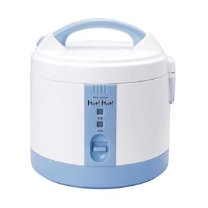 【クリックで詳細表示】炊飯器 Hot！Hot！ ブルー DL-6503