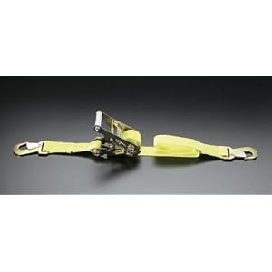 【クリックで詳細表示】EA982BB-17 900kg/50mmx2.1mベルト荷締機(ラチェット式/黄)