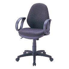 【クリックで詳細表示】ナカバヤシ 工具不要で組立カンタン！ ！ OAチェア 肘付タイプ グレー CGN-302N