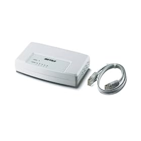 BUFFALO 10/100M�Ή� �X�C�b�`���OHub��/LAN�P�[�u���t�� LSW3-TX-5EP/CW