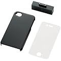 ELECOM iPhone4 �X�s�[�J�t�V�F���J�o�[ �u���b�N MPA-P10PVSPBK